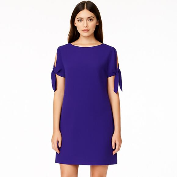 Bar III Tie-Detail Shift Dress in Deep Iris – NWT Size XXS - Picture 1 of 3